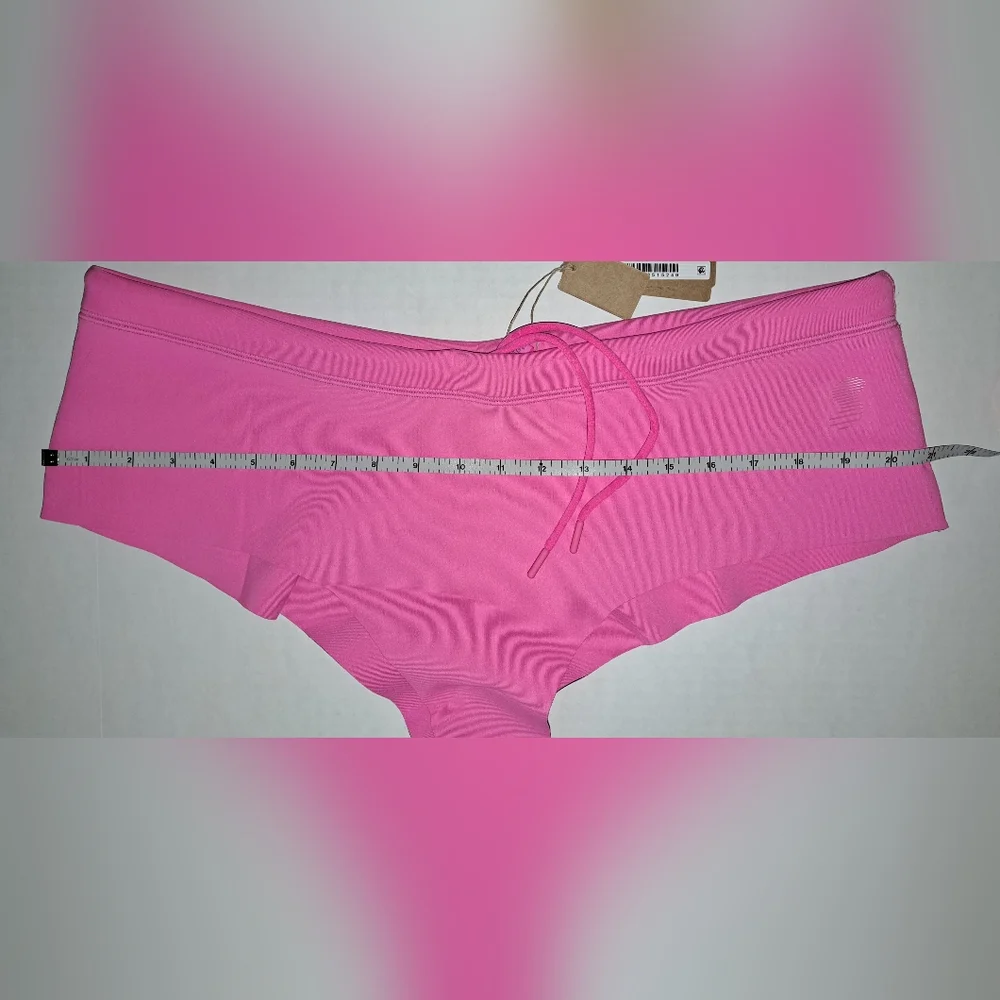 ❤️NWT SKIMS Sporty Scuba Wetsuit Swim Top + Hipster Swimsuit Set Pink TAFFY 3X